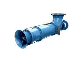 Axial Pump. Specially developed and manufactured for the displacement of clean or slightly impure liquids, presenting high volumes and low pressures, organic and inorganic, waters and oils.
